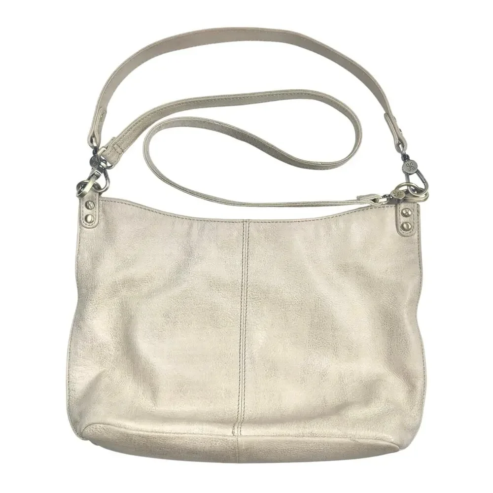 Hobo | Women | Pier Convertible Pearled Silver Leather Crossbody Shoulder Bag